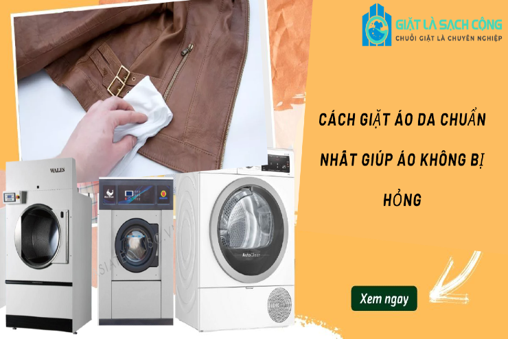 Cách giặt áo da