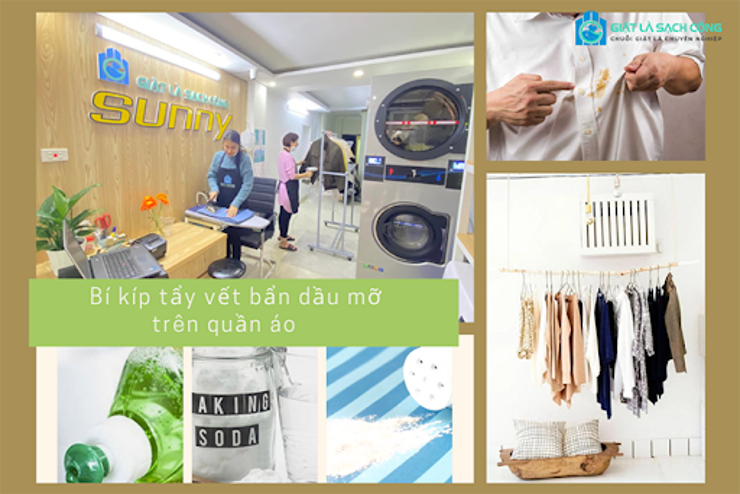 Bí kíp tẩy vết bẩn dầu mỡ trên quần áo