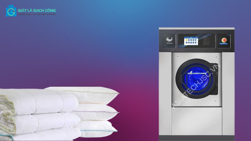 Giặt Là Sạch Cộng hướng dẫn giặt chăn bằng máy giặt công nghiệp