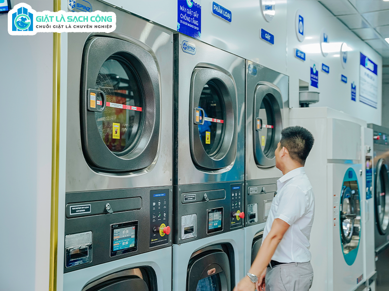 Hệ thống thiết bị tại shop giặt cao cấp Giặt Là Sạch Cộng Thành Phố Vinh