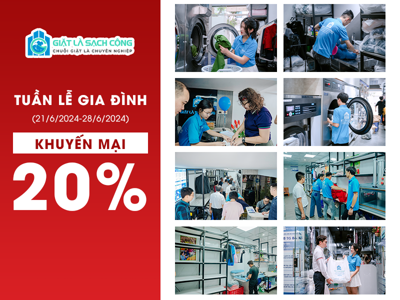 Chương trình khuyến mại 20% trong tuần lễ gia đình